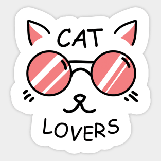 Cat Lovers Sticker